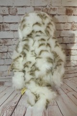 Aurora Miyoni Plush Stuffed Snowy Owl 10″ T x 8″ W White and Brown Yellow Eyes