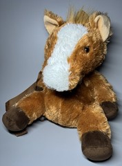 Wishpets Spirit Horse Pony Plush – Adult Backpack Brown White Purse – CLEANED