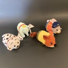 Disney Movies Tsum 3.5” Lot Of 8 Dumbo Zootopia Chip Envy Bruno Rolly Alein