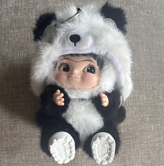 Letsvan wakuku Panda Plush Stuffed Animal White/Black Small 6-14 in Washable