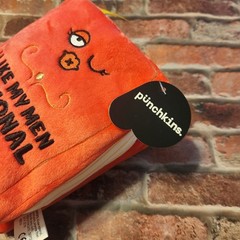 Punchkins A Spicy Romance “I Like My Men Fictional” Slogan Red Plush Book
