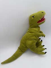 Ikea Dinosaur Plush Jattelik Tyrannosaurus Green T Rex 12″ Retired Tush Tag Cut