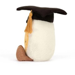 Cute Boiled Egg Plush Hat Soft Stuffed Toy Doll Kids Room Decor Gift