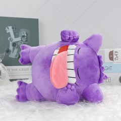 Pokemon Sleeping Gengar Plush Toy Cute Anime Pocket Monster Soft Doll Kids Gift