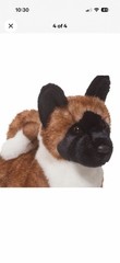Douglas Kita Akita Dog Plush Toy Stuffed Animal 15” Puppy Pup Black Brown White