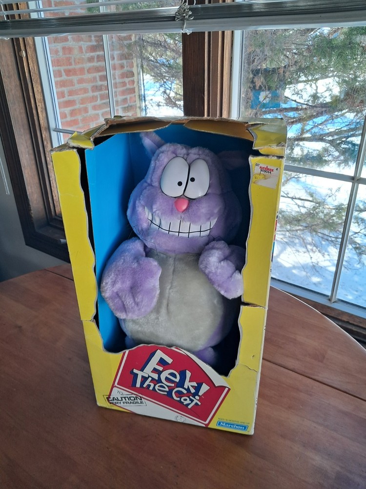 Eek The Cat Marchon Plush 14 inch Vintage 1992 In Box Some Wear As Is