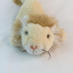 Lion Plush Stuffed Animal 14 inch Tan Realistic Prowling Safari Jungle Toy