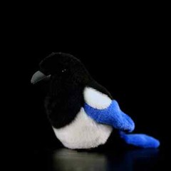 14cm Simulation Magpie Bird Stuffed Animal Plush Toys Doll Kids Gifts