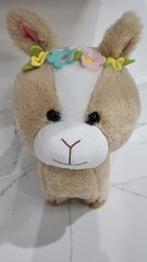 Donkey Stuffed Plush Animal Small Beige Brown White Flower Crown 6-14 in
