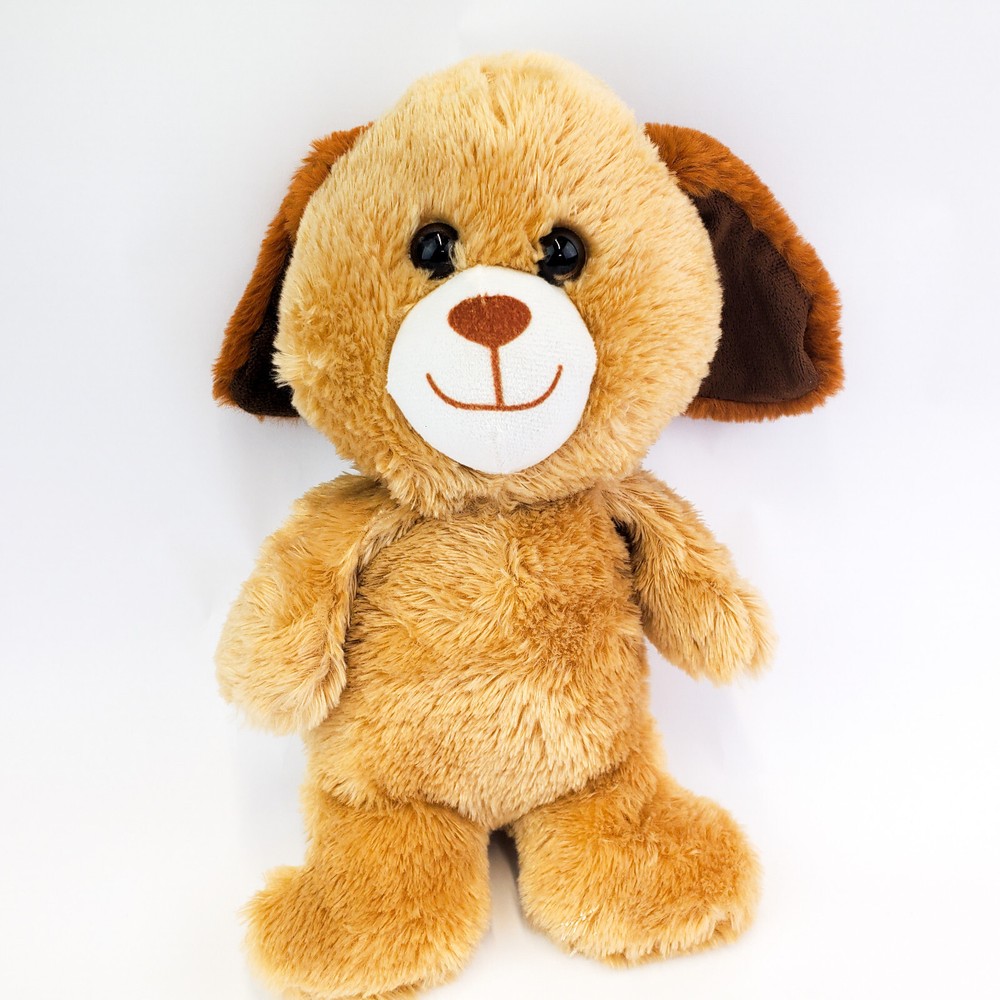 Calplush Puppy Dog Plush Stuffed Animal Toy Tan Light brown Toy