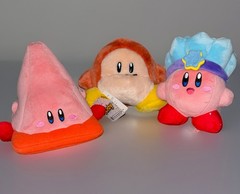 Kirby Plush Toys– 3 PC Lot – Nintendo LB W/ Tags – Waddle Dee, Cone & Ice Kirby