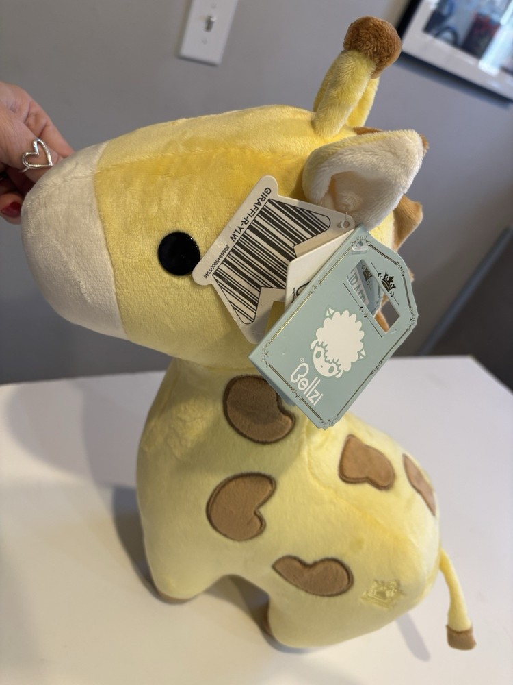 NWT Bellzi Giraffi 13” Yellow Giraffe Plush Stuffed Animal Plushie Cute Baby