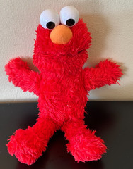 ELMO Chatters sesame street 9″ talking Fisher Price plush figure toy 2007 GUC