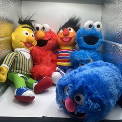 50 Years And Counting Collection Lot 5 Sesame Street Plush Set Pre Owned