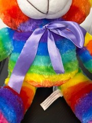 The Noodley Rainbow Lites Teddy Bear Plush Light Up LED Night Light Tested Works