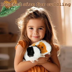 2Pc Guinea Pig Stuffed Animals – 7.9Inch Realistic Plush Cute Plushie