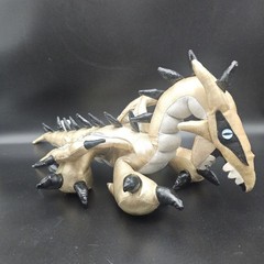 HTF Toy Vault Golden Dragon Plush Here Be Monsters 20” Long 08011