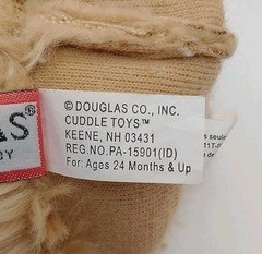 Douglas Cuddle Toys Izzy The Golden Retriever Dog Plush Puppet RETIRED