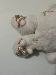Furby Plush Bunny Easter Giggle Scape 16″ Soft Floppy Ears Ooak 2025 Pink Mint