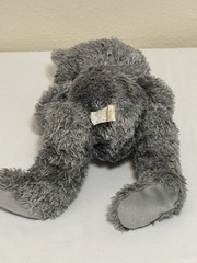 Unknown Brand 12 Inch Gray Kitty Cat Plush Big Green Eyes Soft Clean