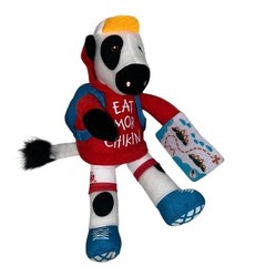 Chick-fil-A Back to School Cow Plush Red Hoodie Backpack Map Mascot 9 inch 2023