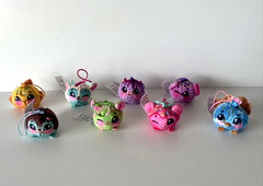 Cookeez Makery Yum Yumz Scented Plush Mini Stuffed Animals Keychain Toy Lot Of 8