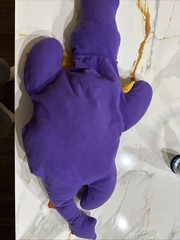 Vintage Crown Crafts Dragon Pillow Buddies Plush Purple, Yellow Orange Rare