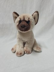 DEMDACO Nat & Jules Cream and Brown Siamese Cat Plush Stuffed