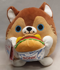ZURU Series 2 – Snackles 8″ – LUCAS PUPPY DOG – Sonic Cheeseburger Plush – 2024