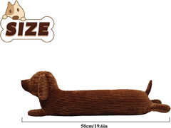 Giant 19.6” Dachshund Plush Pillow – Cute Long Body Stuffed Animal for Kids