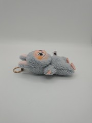 POP MART The Monsters Labubu Plush Keychain Bag Charm Gray Furry Doll Toy Figure