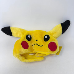 Pokemon Pikachu Kigurumi Hat Face Ears Fleece Cap Yellow Plush with TAG ShopPro