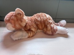 GUND Goldwin Tabby Cat Plush 18 in Orange White Kitten Stuffed Animal 11058
