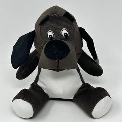 Calplush 2018 Puppy Dog 8″ Dark Brown Black White Plush Stuffed Animal with Tags