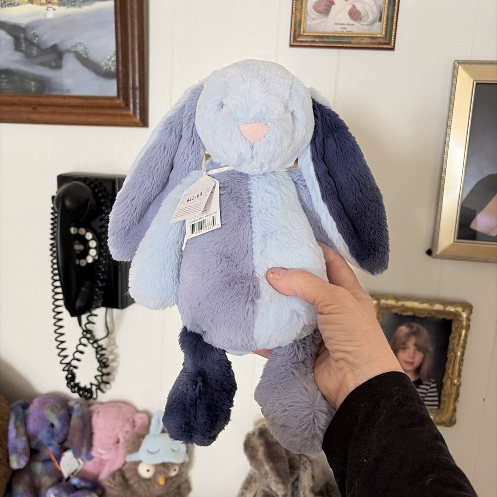Jellycat Puddlesea Patchwork Bunny Plush AUTHENTIC w/ Dust Bag SAME DAY SHIPPING