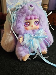 Nai Fu 100% ‘Nice To Meet You’: Blue Purple Bunny, Liquid Eyes, NEW Open, Card