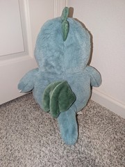 MINISO Miniso Life Blue Dinosaur Plush Stuffed Animal Toy Washable 14-24 in
