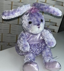 Walmart Plush lavender Bunny Ballerina Tutu Soft Toy