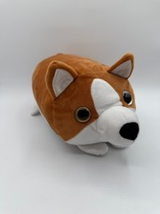 Spark Create Imagine Corgi Puppy Dog Plush Brown White Stackable Pillow 12″