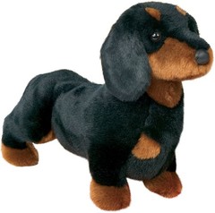 Douglas Spats Black Tan Dachshund Dog Plush Stuffed Animal
