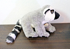 Wild Republic 8″ Ring Tail Lemur Plush Stuffed Animal Toy With Tags Pristine