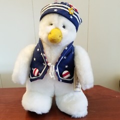 1998 Bunnies by the Bay Spangle the Duck 10″ Plush Emerson #171 Signed with Tags
