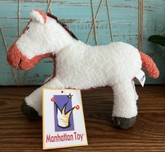 Manhattan Toy Co. Totterlings Small Perceval Palomino Horse Plush Toy Doll NWT