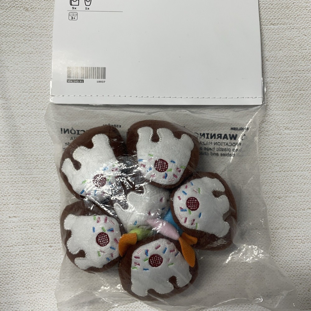 15X IKEA Birthday Cake Plush DUKTIG Play Food Set | Take-Apart, NEW