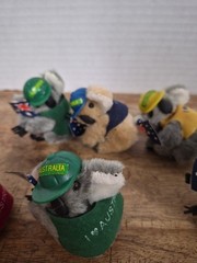 Lot of 8 Vintage Koala Bear Clip On Hugger Plush Pencil Topper Australia.
