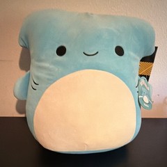 Squishmallows Hakim Shark Plush Medium Blue Tie-Dye White Multicolor 2023