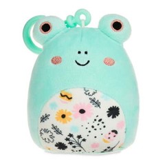 Squishmallows 3.5″ Fritz the Frog Purse, Bag, Keys, Luggage Soft Plush Clip-On