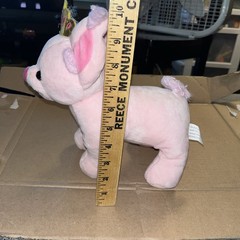 Fun Stuff Inc Princess Puppy Dog Plush 9” Pink Stuffed Animal Gold Crown Toy