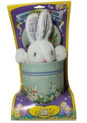 Dan Dee Soft Expressions Bunny Rabbit Plush With Keepsake Collectors Tin Easter