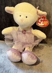 Ty Beanie Baby Arabesque The Ballerina Lamb 8”Plush Retired 2005 With Tag